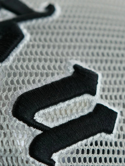 Premium curved mesh baseball cap with adjustable fit and sun protection