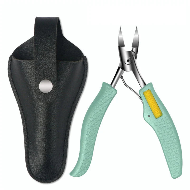 Premium stainless steel toenail clippers with ergonomic design for cutting through thick, tough, and ingrown toenails