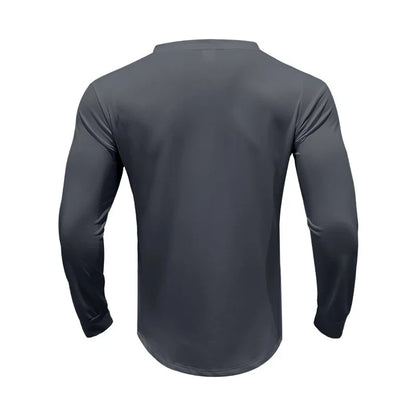 Premium men's slim-fit buttoned v-neck knit top in various colours, showcasing a tailored, sophisticated design