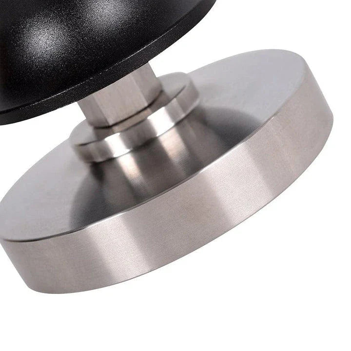 Premium stainless steel coffee tamper with ergonomic design and variety of size options for baristas and coffee enthusiasts