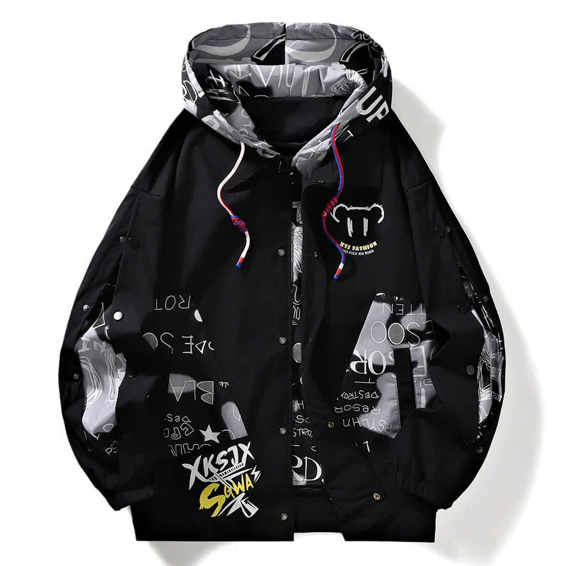 Premium Quality Men's Hooded Corduroy Jacket with Contrast Stitching - Versatile and Stylish Outerwear for the Modern Gentleman