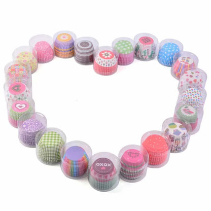 Premium quality, eco-friendly paper cupcake cases in a set of 100, designed for the discerning home baker in the UK.
