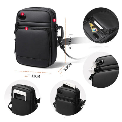 Jitian Mini Messenger Bag with Oxford Fabric Construction and Stylish Upgrade Options
