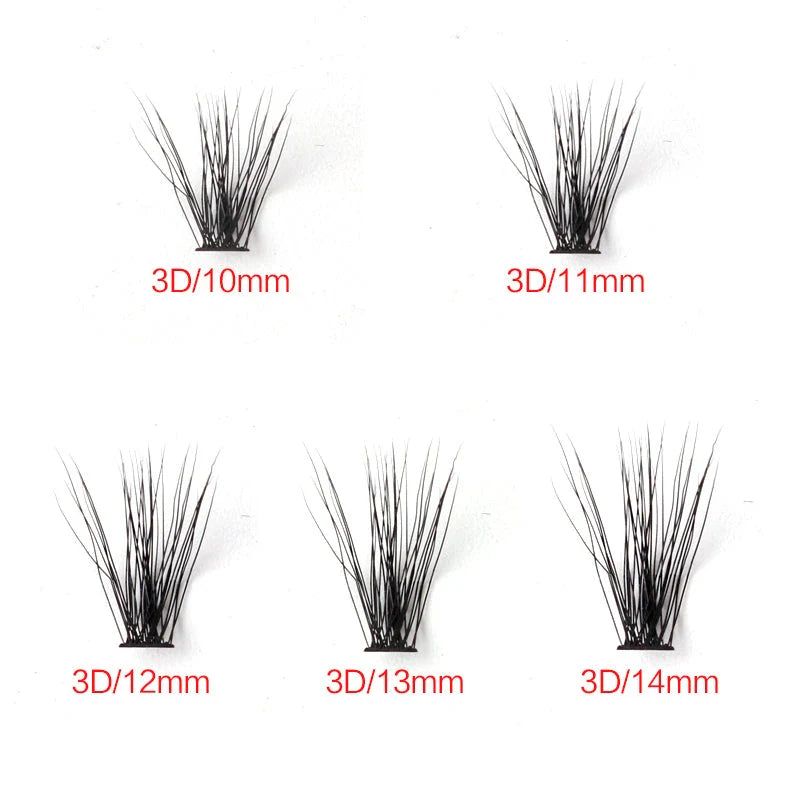 Premium mink eyelash extensions in various lengths and thicknesses for a captivating, natural-looking eye enhancement
