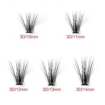 Premium mink eyelash extensions in various lengths and thicknesses for a captivating, natural-looking eye enhancement