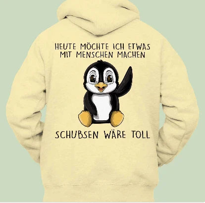 Premium plus size hoodie with customisable advertising print, available in a range of sizes and colours