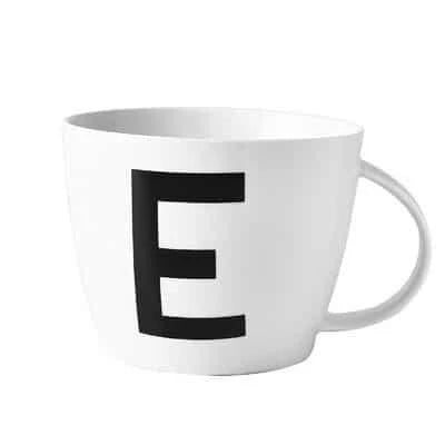 Premium personalised ceramic mug with initial design, offering a stylish and functional solution for daily beverages