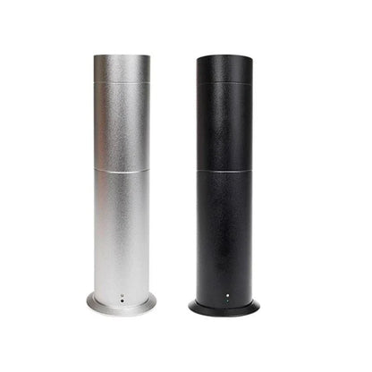 Elegant 120ml electric aroma diffuser with sleek metal design, perfect for creating a relaxing and inviting atmosphere in any setting