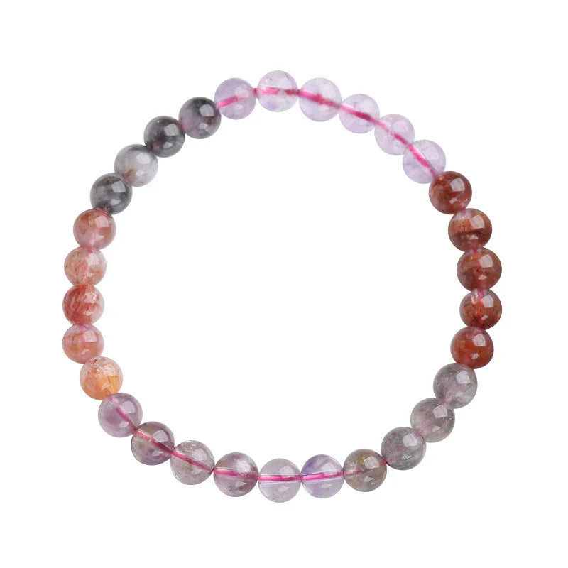 Elegant ladies' single-loop crystal bead bracelet in a refined, sophisticated design