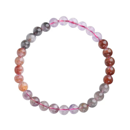 Elegant ladies' single-loop crystal bead bracelet in a refined, sophisticated design