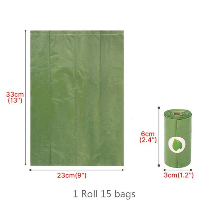 Assorted colourful dog poop bag holders in blue, green, pink, and purple shades