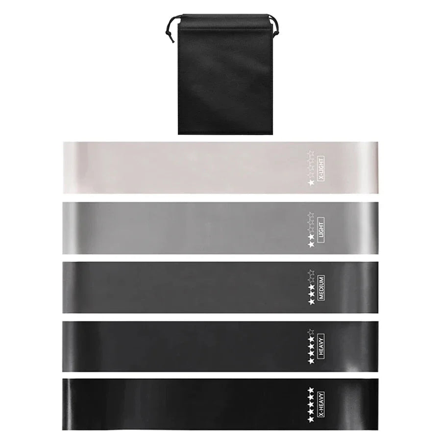 Premium multi-level resistance bands for full-body workouts, fitness, yoga, Pilates, and strength training in the UK