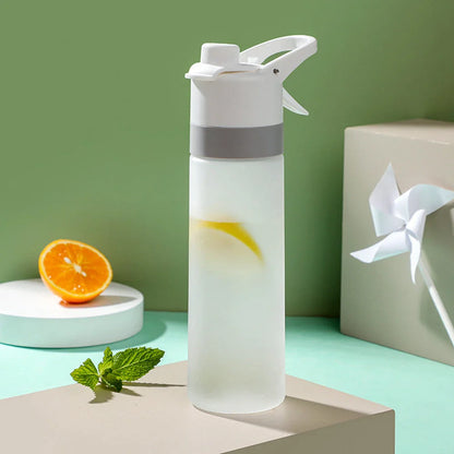 Premium 650ml Portable Spray Water Bottle with Tritan Material and Innovative Spray Function for Outdoor Activities