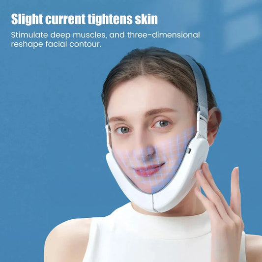 Premium Electric V-Shaped Facial Lift Device with LED Photon Therapy and EMS Microcurrent Technology