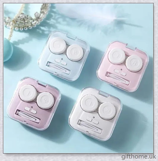 Automatic contact lens cleaning device with vibration technology for hassle-free lens care