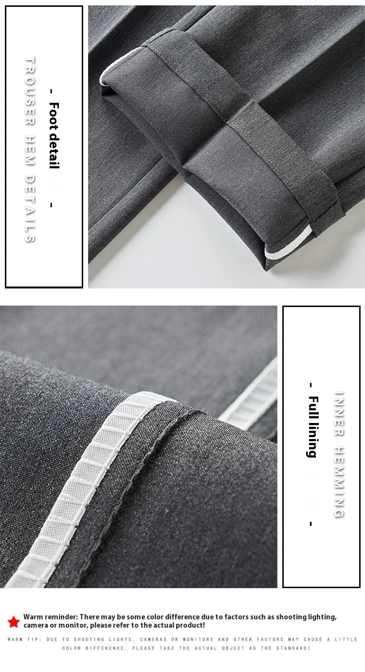 Men's sophisticated stretch trousers with tailored pencil fit, available in a range of classic colours