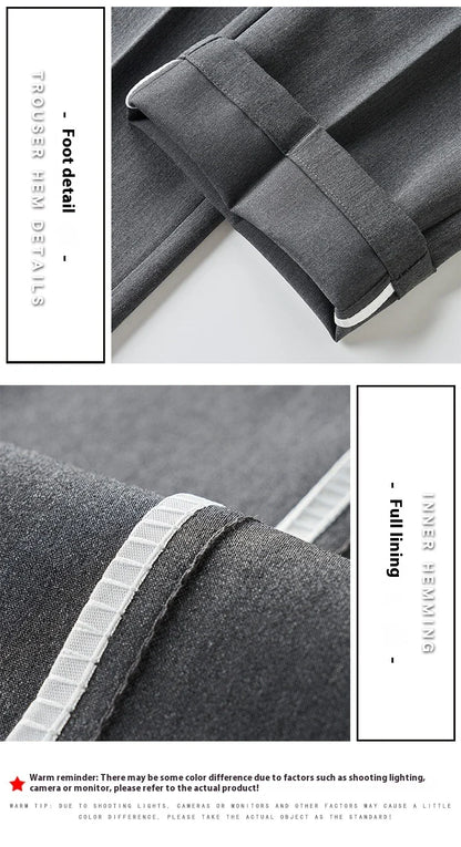 Men's sophisticated stretch trousers with tailored pencil fit, available in a range of classic colours