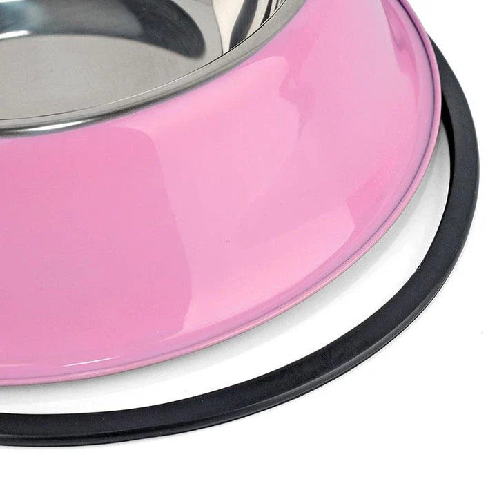 Premium stainless steel pet feeding bowl in sleek, contemporary design for dogs and cats