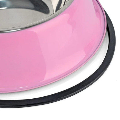Premium stainless steel pet feeding bowl in sleek, contemporary design for dogs and cats