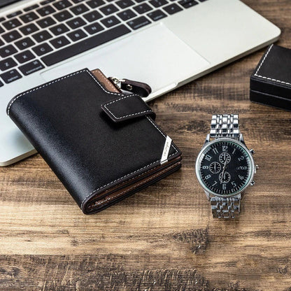 Luxury Business Watch Leather Bag Wallet Gift Set for Gentlemen in the UK