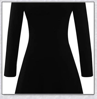 Elegant long-sleeved Peter Pan collar dress in multiple colours, perfect for Halloween or casual wear