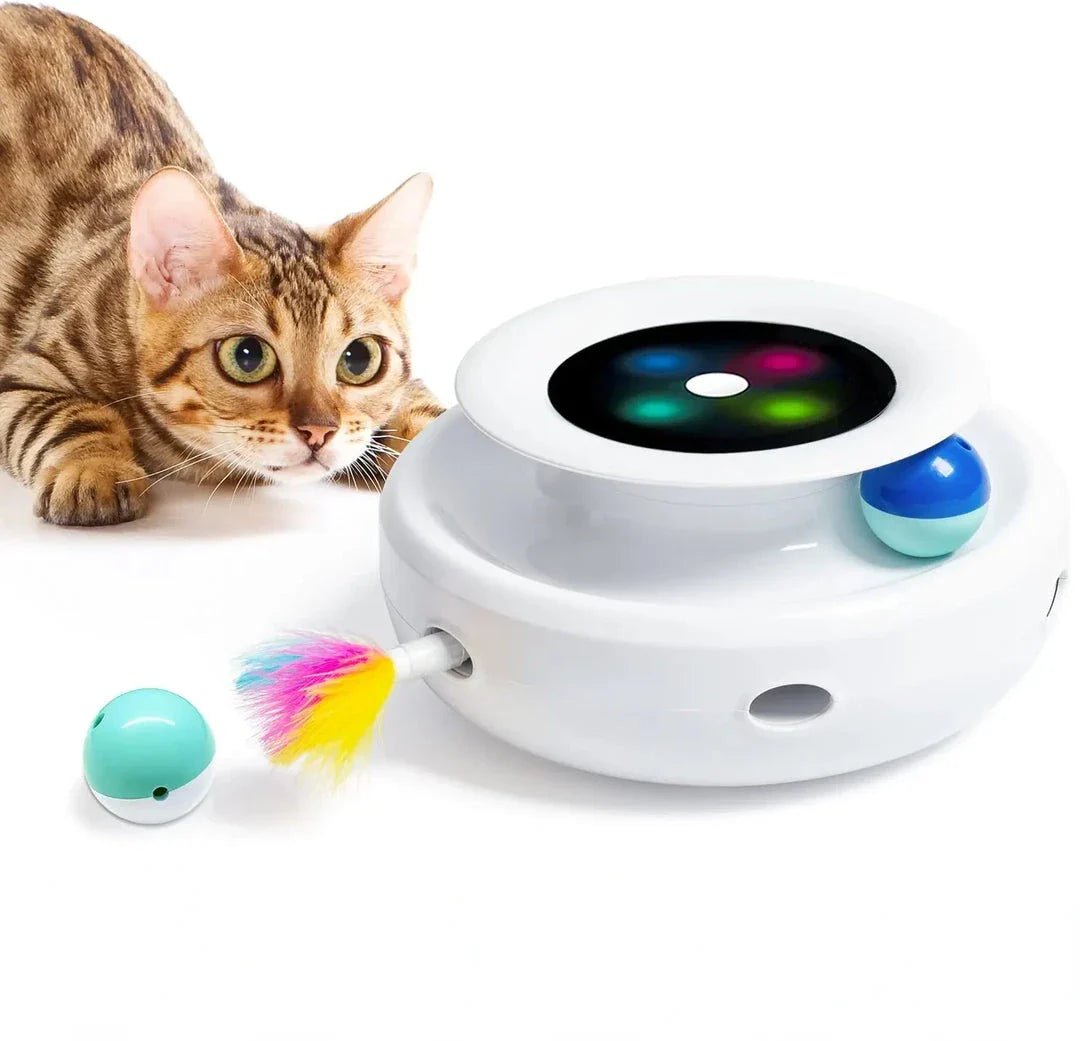 2-in-1 Interactive Cat Toy with Wand and Balls for Engaging Playtime