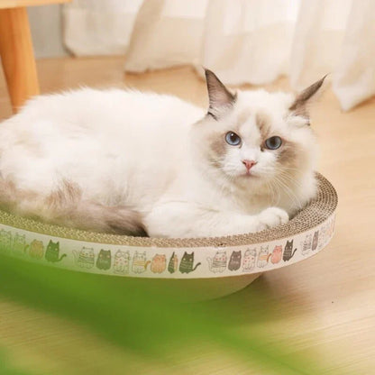 Durable Cat Scratcher Bed - Premium wooden construction, versatile design for feline relaxation and play