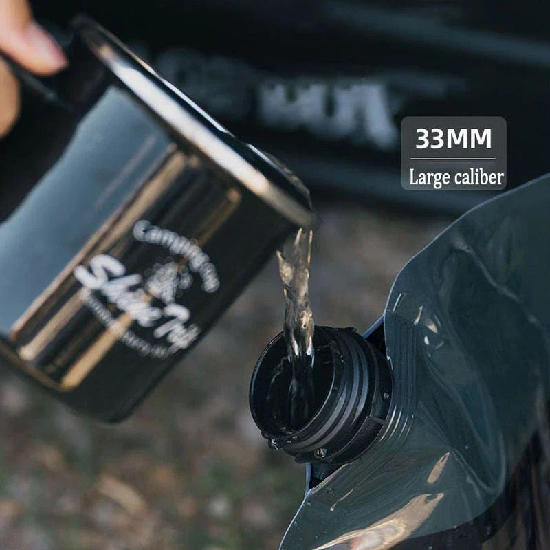 Premium 8L Folding Camping Water Bag with Faucet Tap - Durable, Lightweight, and Convenient Outdoor Hydration Solution