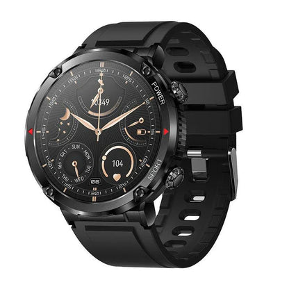Premium HD smart watch with comprehensive health tracking features including heart rate, blood pressure, and step counting