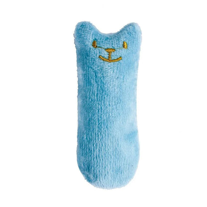 Soft, cuddly catnip-filled plush toy in a grey cotton colour, designed to captivate and entertain your feline friend.