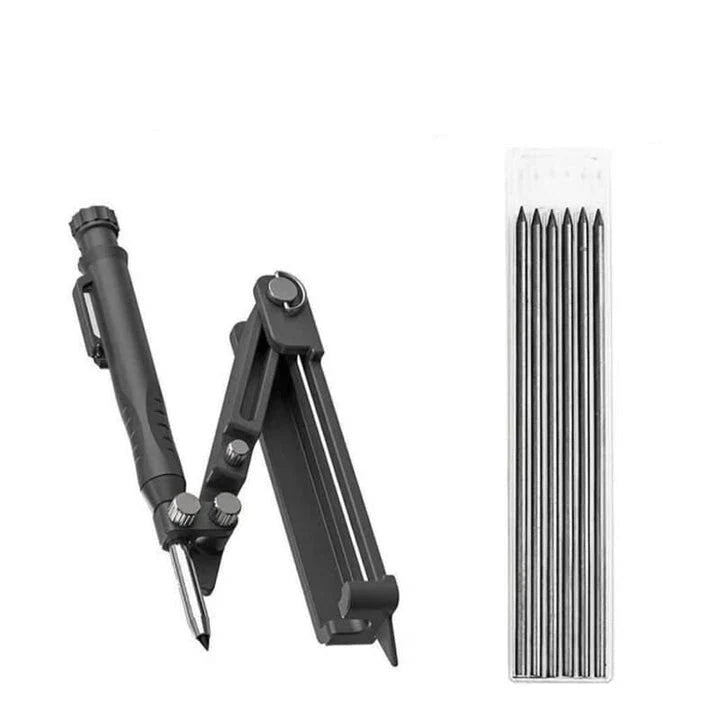 Premium Aluminium Marking Tool with Adjustable Pencil Holder and Clear Scale for Precise DIY Projects