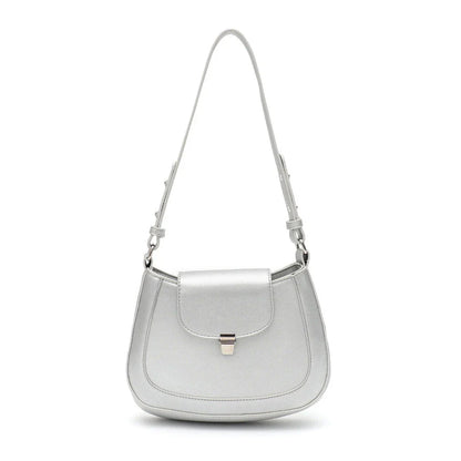 Elegant and versatile vegan leather shoulder bag with adjustable strap, flap cover, and interior pockets for modern British women