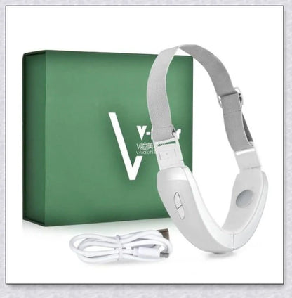 V-Line Face Slimming & Lifting Massager with LED light therapy, EMS massage, and infrared heating for skin tightening and double chin reduction