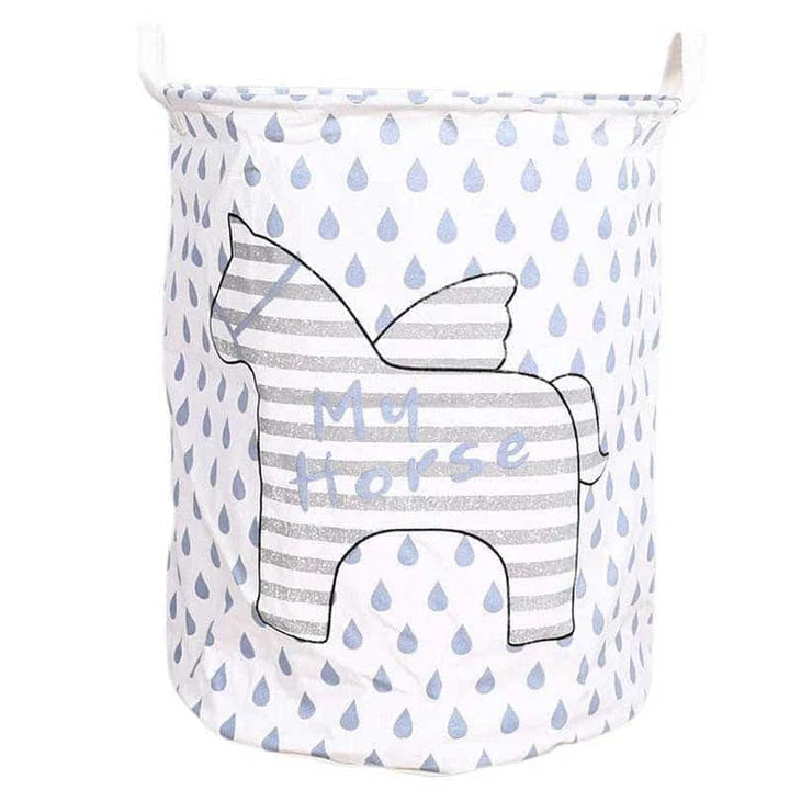 Premium foldable canvas laundry hamper with compact, space-saving design