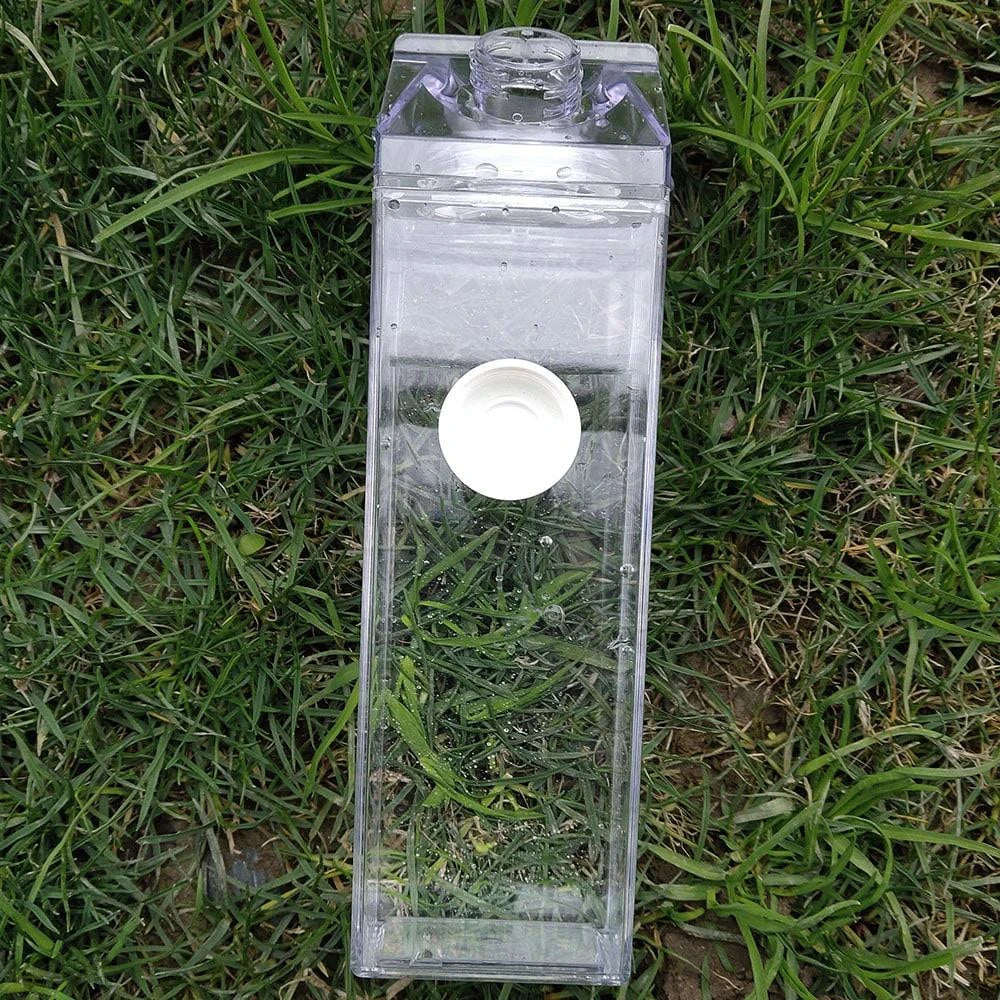 Premium transparent water bottle made with eco-friendly materials, featuring a crystal-clear design and durable construction for everyday hydration