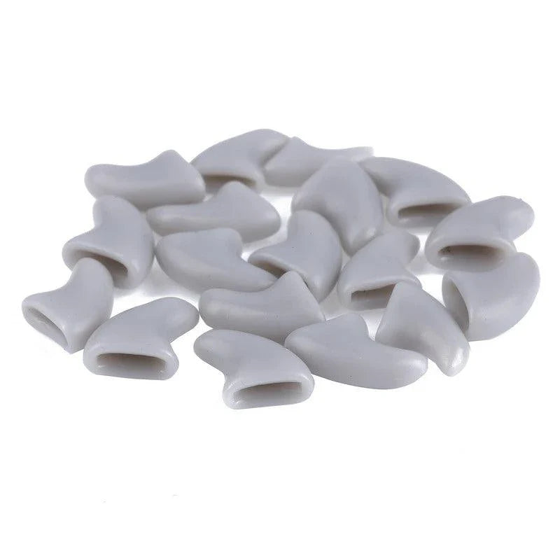 Premium soft rubber cat nail caps in various sizes for protecting your feline friend's paws and preventing furniture scratching