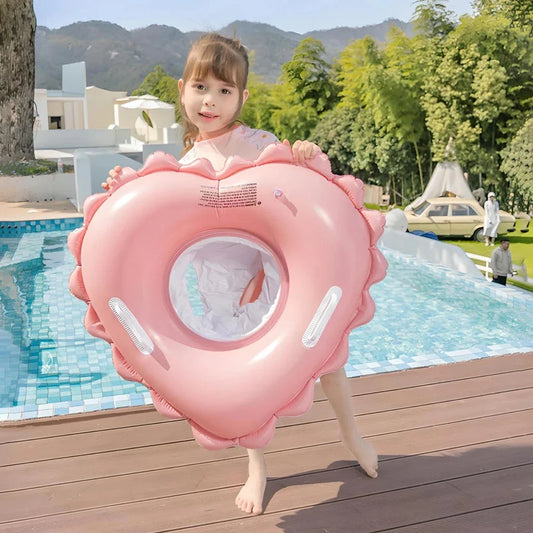 Premium Inflatable Pool Float with Soft Cotton Pocket Seat and Double Handles for Safe Water Play and Fun