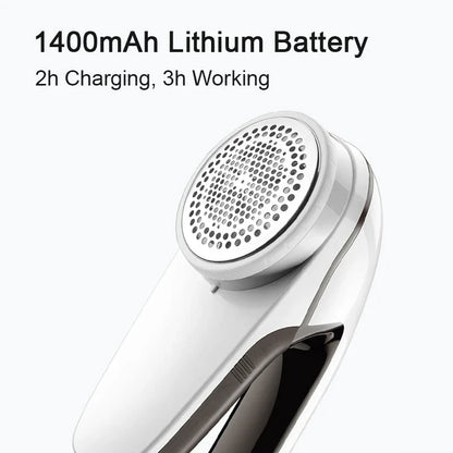Portable USB Rechargeable 6-Blade Fabric Shaver and Lint Remover for keeping clothes looking fresh