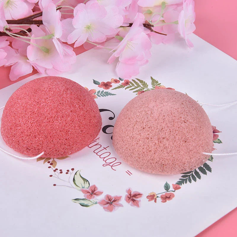 Premium natural konjac face sponge for gentle exfoliation and skin rejuvenation