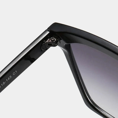 Stylish oversized square sunglasses for women with UV400 protection and gradient lenses