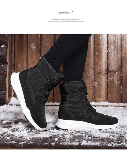 Premium velvet snow boots with plush lining, durable rubber sole and high-top design for reliable winter wear