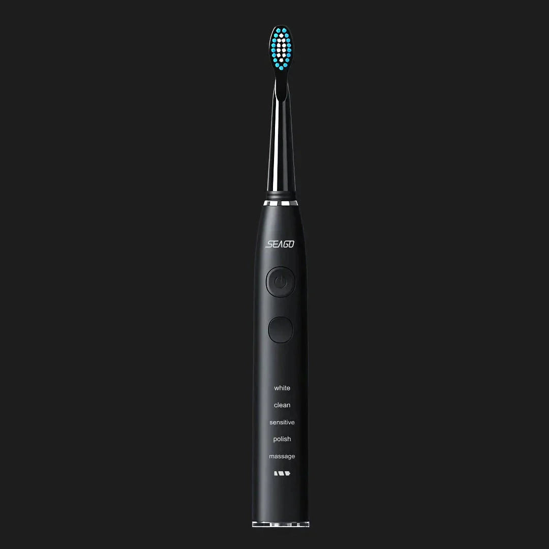 Premium Electric Sonic Toothbrush with Wireless Charging and Replacement Heads for Comprehensive Dental Care
