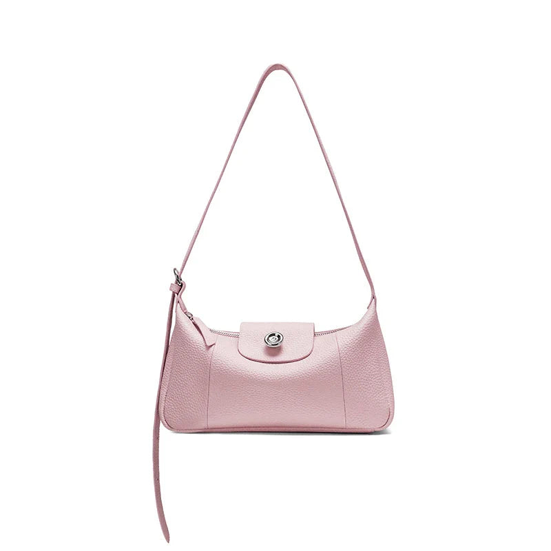 Luxurious Leather Crossbody Shoulder Bag for Women in Brown Colour