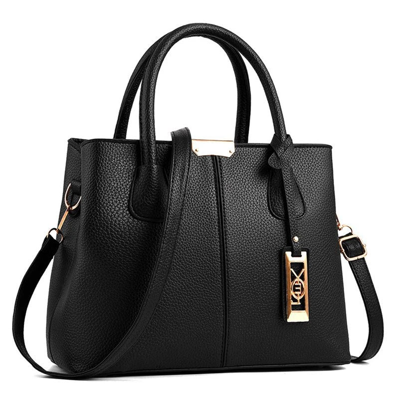 A stylish one-shoulder tote bag in various colours, made of premium polyester with an adjustable strap and spacious interior for the modern professional woman.