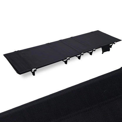 Robust Outdoor Folding Camping Cot with Durable Aluminium Frame and Spacious 185cm Design