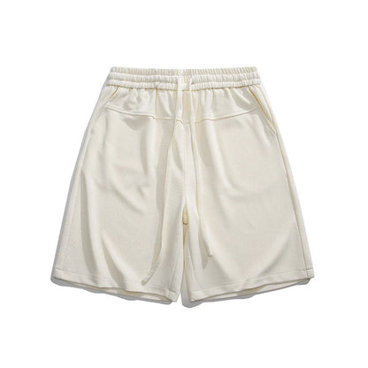 Premium straight-fit drawstring trousers in white, khaki, and black colours for stylish British men