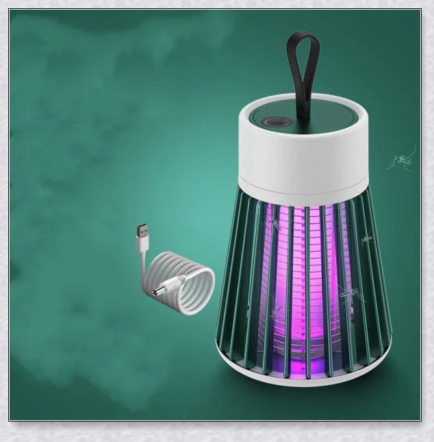 A versatile mosquito killer lamp that uses blue-violet light to attract and zap flying insects like mosquitoes, flies, and moths.