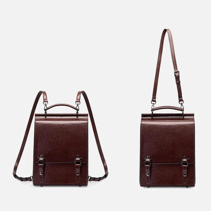 Premium genuine leather backpack with sleek design, organised interior, and comfortable straps for modern British lifestyles
