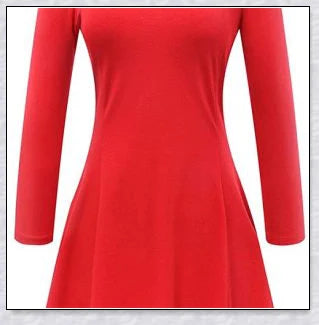 Elegant long-sleeved Peter Pan collar dress in multiple colours, perfect for Halloween or casual wear