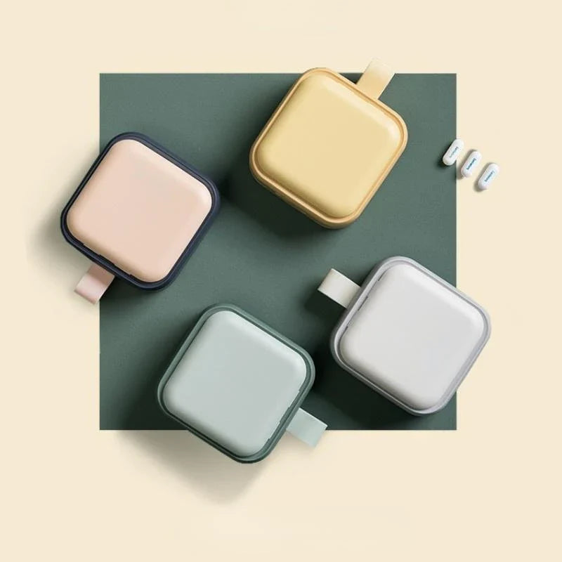 Compact 4-Grid Nordic Pill Box - Stylish and Practical Medication Organiser with Separate Compartments
